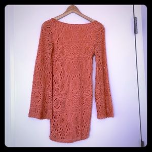 Trumpet sleeves dress